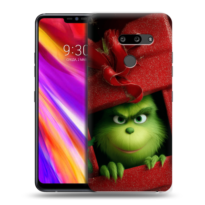 Пластиковый чехол на LG G8 ThinQ с принтом Новый год Пластиковый чехол на LG G8 ThinQ с принтом Новый год