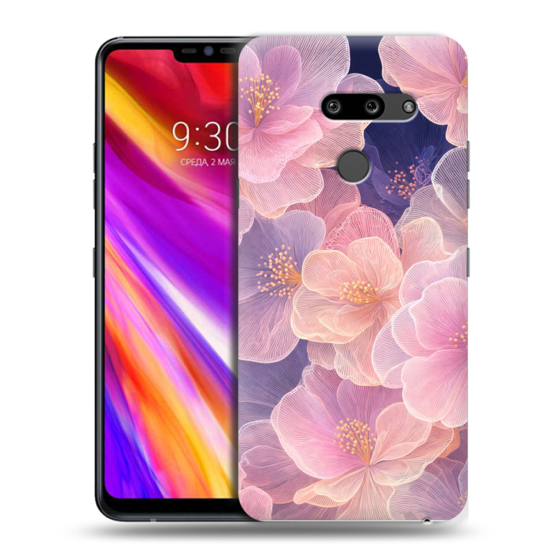 Пластиковый чехол на LG G8 ThinQ с принтом женский Пластиковый чехол на LG G8 ThinQ с принтом женский