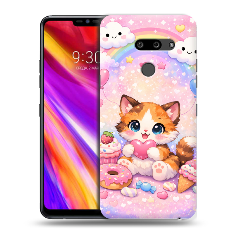 Пластиковый чехол на LG G8 ThinQ с принтом для девочек Пластиковый чехол на LG G8 ThinQ с принтом для девочек