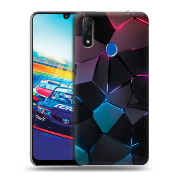 Силиконовый чехол на ZTE Blade V10 с принтом Геометрия неона Силиконовый чехол на ZTE Blade V10 с принтом Геометрия неона