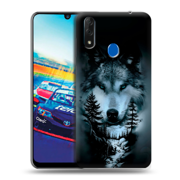 Силиконовый чехол на ZTE Blade V10 с принтом Лесной волк Силиконовый чехол на ZTE Blade V10 с принтом Лесной волк