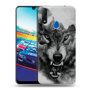 Силиконовый чехол на ZTE Blade V10 с принтом Волк Силиконовый чехол на ZTE Blade V10 с принтом Волк