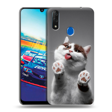 Силиконовый чехол на ZTE Blade V10 с принтом Коты Силиконовый чехол на ZTE Blade V10 с принтом Коты
