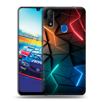 Силиконовый чехол на ZTE Blade V10 с принтом Абстракция неон Силиконовый чехол на ZTE Blade V10 с принтом Абстракция неон