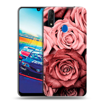 Силиконовый чехол на ZTE Blade V10 с принтом Цветы розы Силиконовый чехол на ZTE Blade V10 с принтом Цветы розы