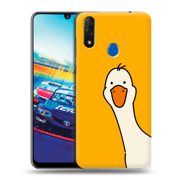 Силиконовый чехол на ZTE Blade V10 с принтом Утка