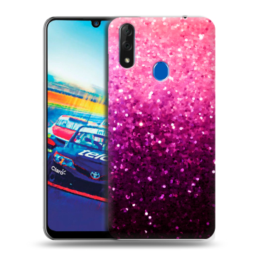 Силиконовый чехол на ZTE Blade V10 с принтом Блестки
