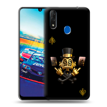 Силиконовый чехол на ZTE Blade V10 с принтом Золотой скрудж макдак