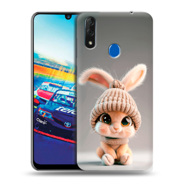 Силиконовый чехол на ZTE Blade V10 с принтом Кролик