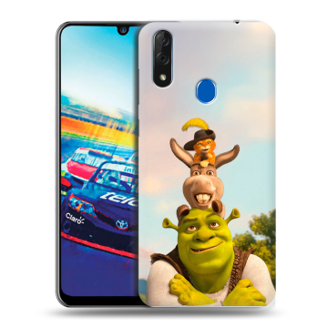 Силиконовый чехол на ZTE Blade V10 с принтом Шрек Shrek