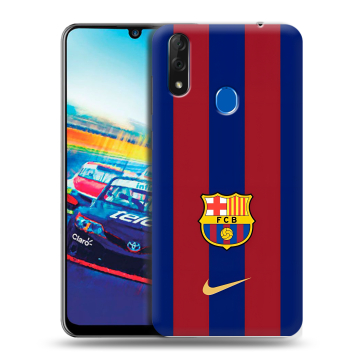 Силиконовый чехол на ZTE Blade V10 с принтом Барселона Barcelona