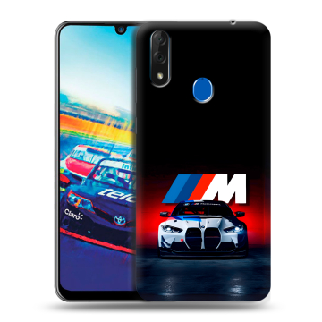 Силиконовый чехол на ZTE Blade V10 с принтом БМВ BMW