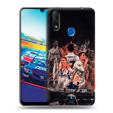 Силиконовый чехол на ZTE Blade V10 с принтом Реал Роналдо Real Ronaldo