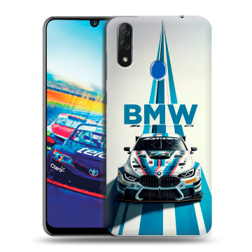 Силиконовый чехол на ZTE Blade V10 с принтом БМВ BMW