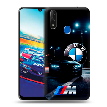Силиконовый чехол на ZTE Blade V10 с принтом БМВ BMW
