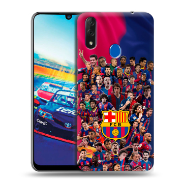 Силиконовый чехол на ZTE Blade V10 с принтом Барселона Barcelona