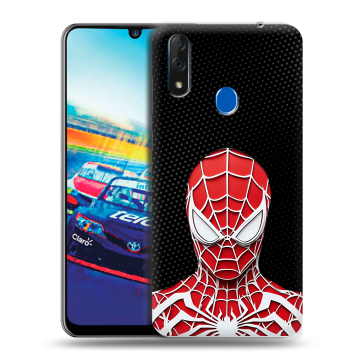 Силиконовый чехол на ZTE Blade V10 с принтом человек паук spiderman