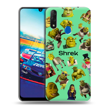 Силиконовый чехол на ZTE Blade V10 с принтом Шрек Shrek