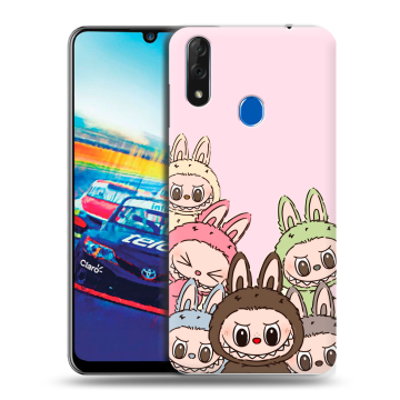 Силиконовый чехол на ZTE Blade V10 с принтом Лабубу