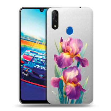 Силиконовый чехол на ZTE Blade V10 с принтом Цветы орхидеи