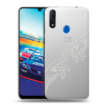 Силиконовый чехол на ZTE Blade V10 с принтом Сотворение мира