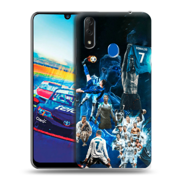 Силиконовый чехол на ZTE Blade V10 с принтом Реал Роналдо
