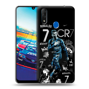 Силиконовый чехол на ZTE Blade V10 с принтом Реал Роналдо