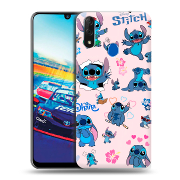 Силиконовый чехол на ZTE Blade V10 с принтом Лило и Стич
