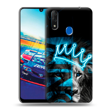 Силиконовый чехол на ZTE Blade V10 с принтом Король лев