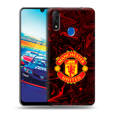Силиконовый чехол на ZTE Blade V10 с принтом Manchester United