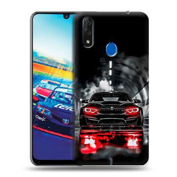 Силиконовый чехол на ZTE Blade V10 с принтом BMW БМВ