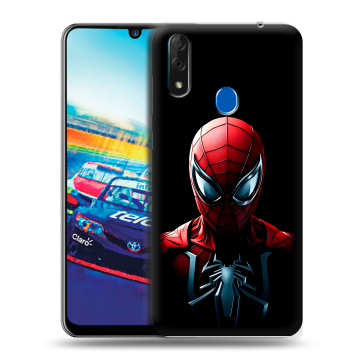 Силиконовый чехол на ZTE Blade V10 с принтом Spiderman Человек паук