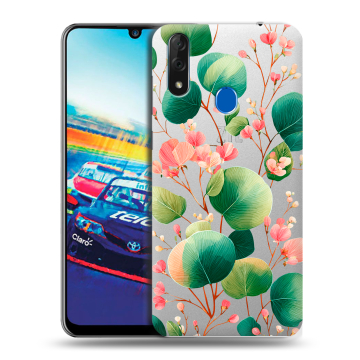 Силиконовый чехол на ZTE Blade V10 с принтом женский