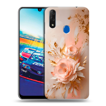 Силиконовый чехол на ZTE Blade V10 с принтом женский