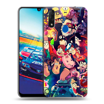 Силиконовый чехол на ZTE Blade V10 с принтом Gravity Falls Гравити Фолз