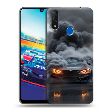 Силиконовый чехол на ZTE Blade V10 с принтом BMW БМВ