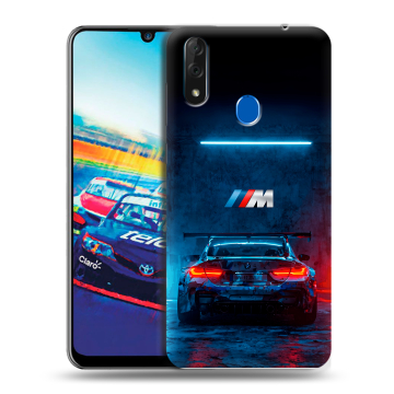 Силиконовый чехол на ZTE Blade V10 с принтом BMW БМВ