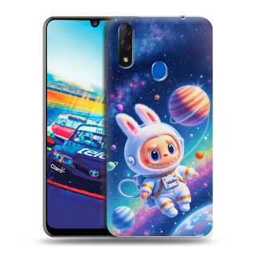 Силиконовый чехол на ZTE Blade V10 с принтом Labubu Лабубу
