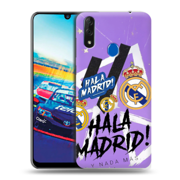 Силиконовый чехол на ZTE Blade V10 с принтом Real Madrid Реал Мадрид