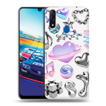 Силиконовый чехол на ZTE Blade V10 с принтом Y2K