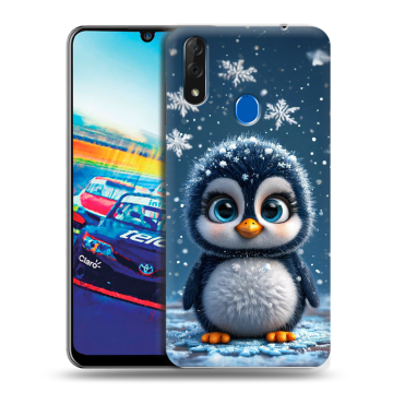 Силиконовый чехол на ZTE Blade V10 с принтом Новый год