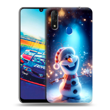 Силиконовый чехол на ZTE Blade V10 с принтом Новый год
