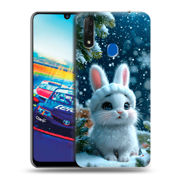 Силиконовый чехол на ZTE Blade V10 с принтом Новый год