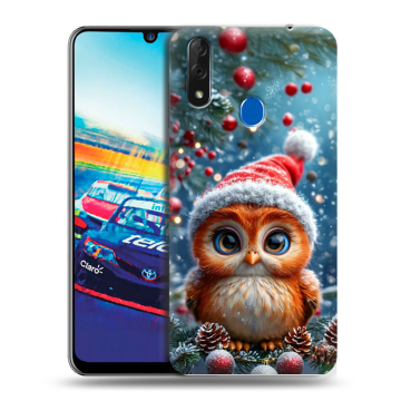 Силиконовый чехол на ZTE Blade V10 с принтом Новый год