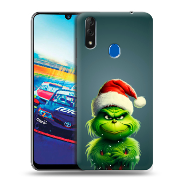 Силиконовый чехол на ZTE Blade V10 с принтом Новый год