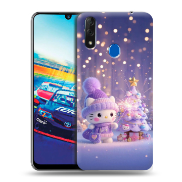 Силиконовый чехол на ZTE Blade V10 с принтом Новый год