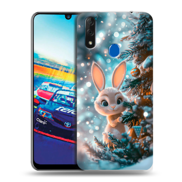 Силиконовый чехол на ZTE Blade V10 с принтом Новый год