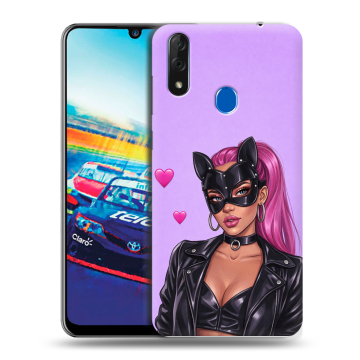 Силиконовый чехол на ZTE Blade V10 с принтом женский