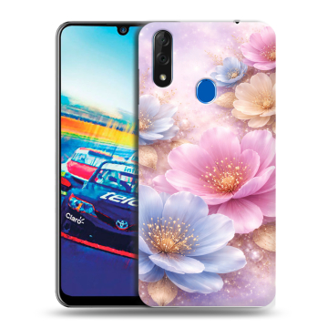 Силиконовый чехол на ZTE Blade V10 с принтом женский