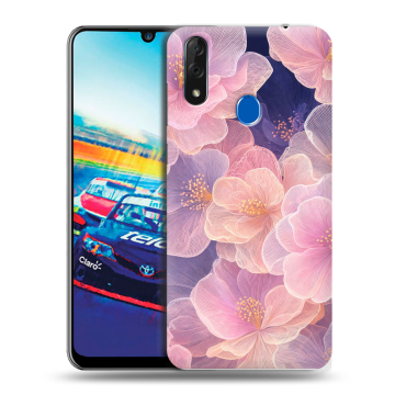 Силиконовый чехол на ZTE Blade V10 с принтом женский